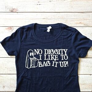 2 for $20 - All Tees | Navy Blue Slim Fit Graphic Tee, medium